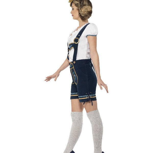 Deluxe Traditional Bavarian Costume, Blue - Adult Weekender