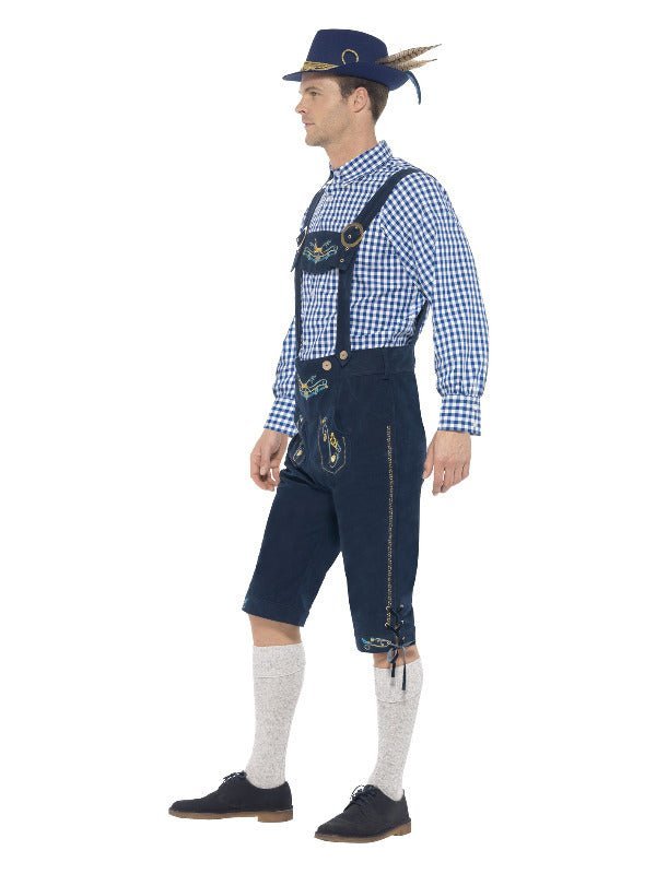 Deluxe Traditional Rutger Bavarian Costume, Blue - Adult Weekender