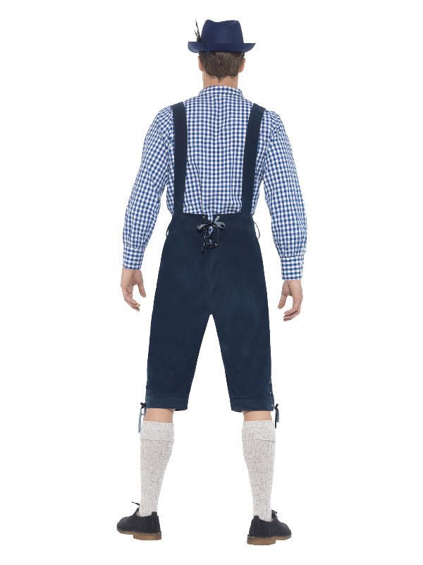 Deluxe Traditional Rutger Bavarian Costume, Blue - Adult Weekender