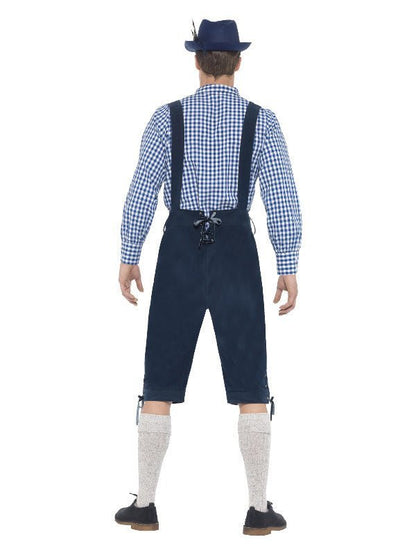 Deluxe Traditional Rutger Bavarian Costume, Blue - Adult Weekender