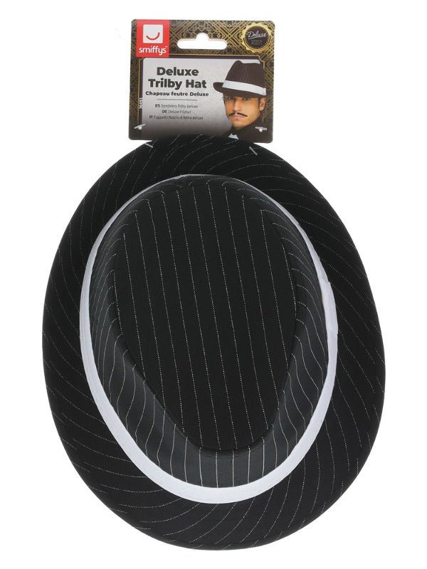 Deluxe Trilby Hat, Black - Adult Weekender