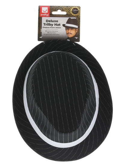 Deluxe Trilby Hat, Black - Adult Weekender