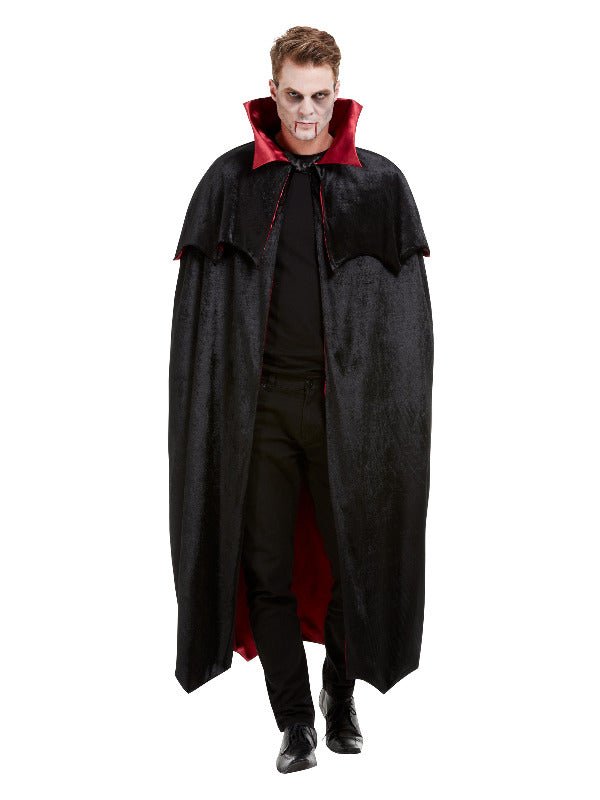 Deluxe Vampire Cape, Black - Adult Weekender