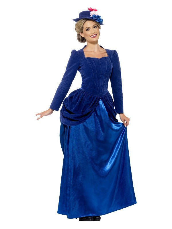 Deluxe Victorian Vixen Costume, Blue - Adult Weekender
