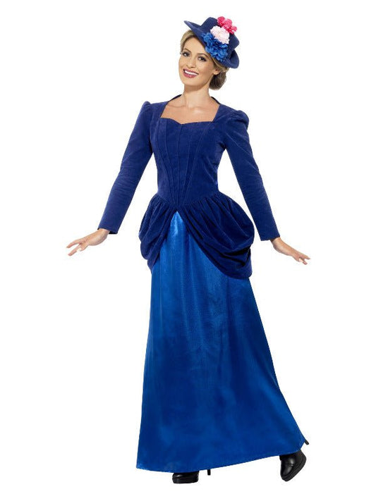 Deluxe Victorian Vixen Costume, Blue - Adult Weekender