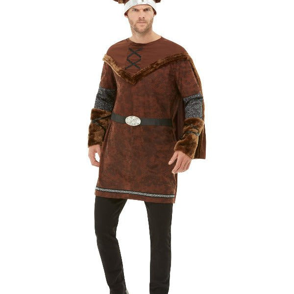 Deluxe Viking Barbarian Costume, Brown - Adult Weekender