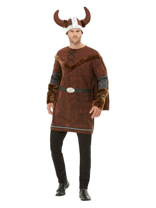 Deluxe Viking Barbarian Costume, Brown - Adult Weekender