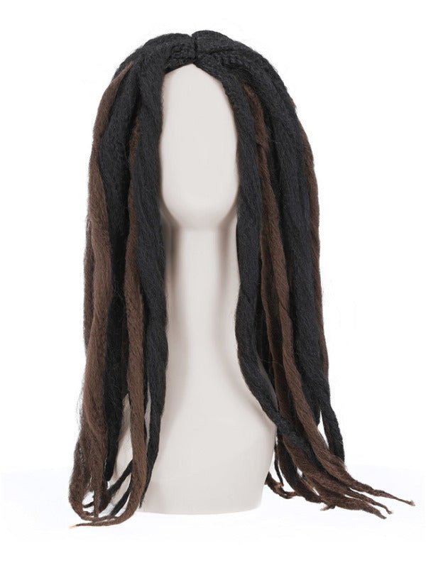 Deluxe Voodoo Dreadlock Wig, Brown &amp; Black - Adult Weekender