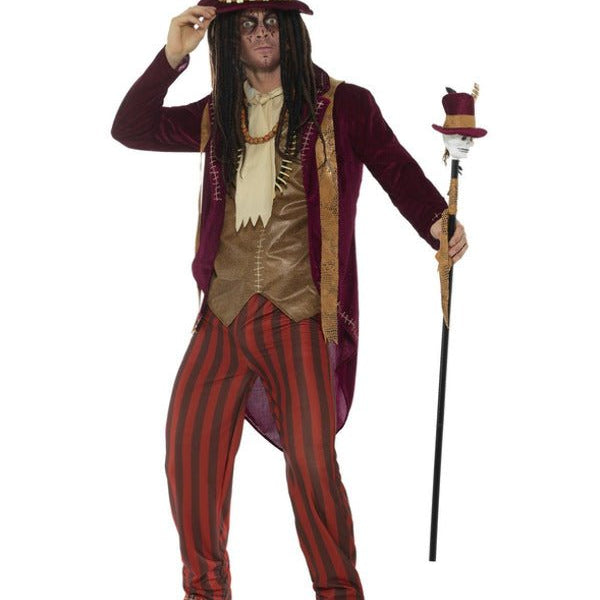 Deluxe Voodoo Witch Doctor Costume, Red - Adult Weekender