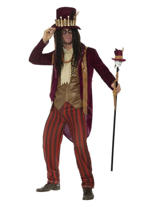 Deluxe Voodoo Witch Doctor Costume, Red - Adult Weekender