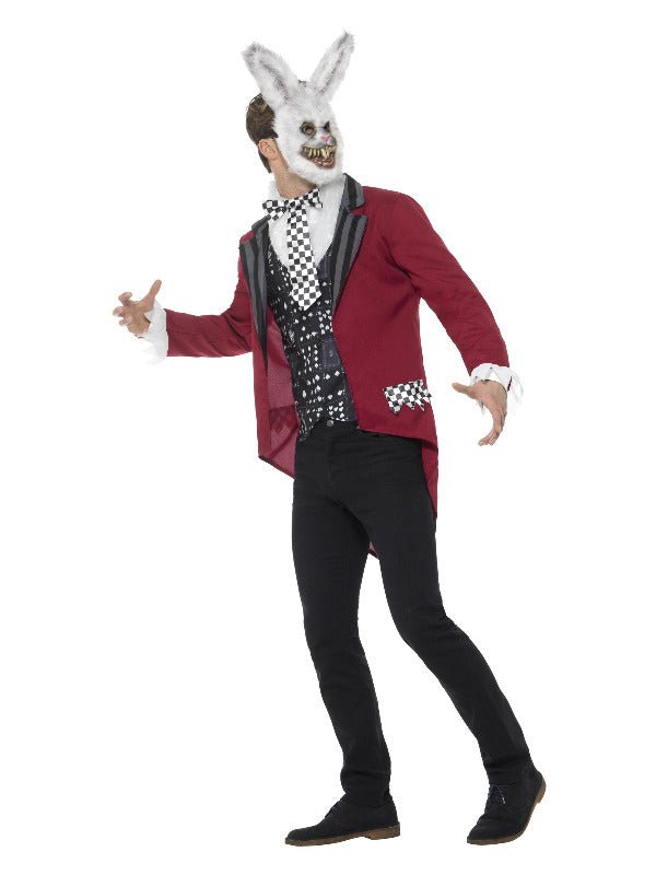 Deluxe White Rabbit Costume, Red - Adult Weekender