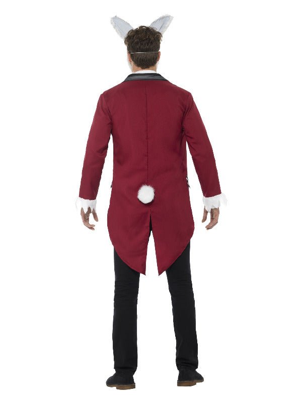 Deluxe White Rabbit Costume, Red - Adult Weekender