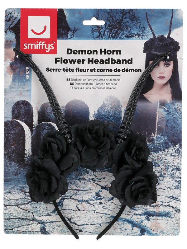 Demon Horn Flower Headband - Adult Weekender