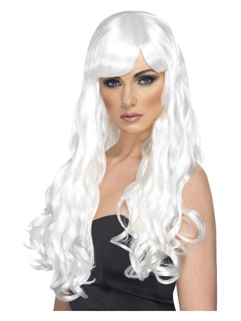 Desire Wig, White - Adult Weekender