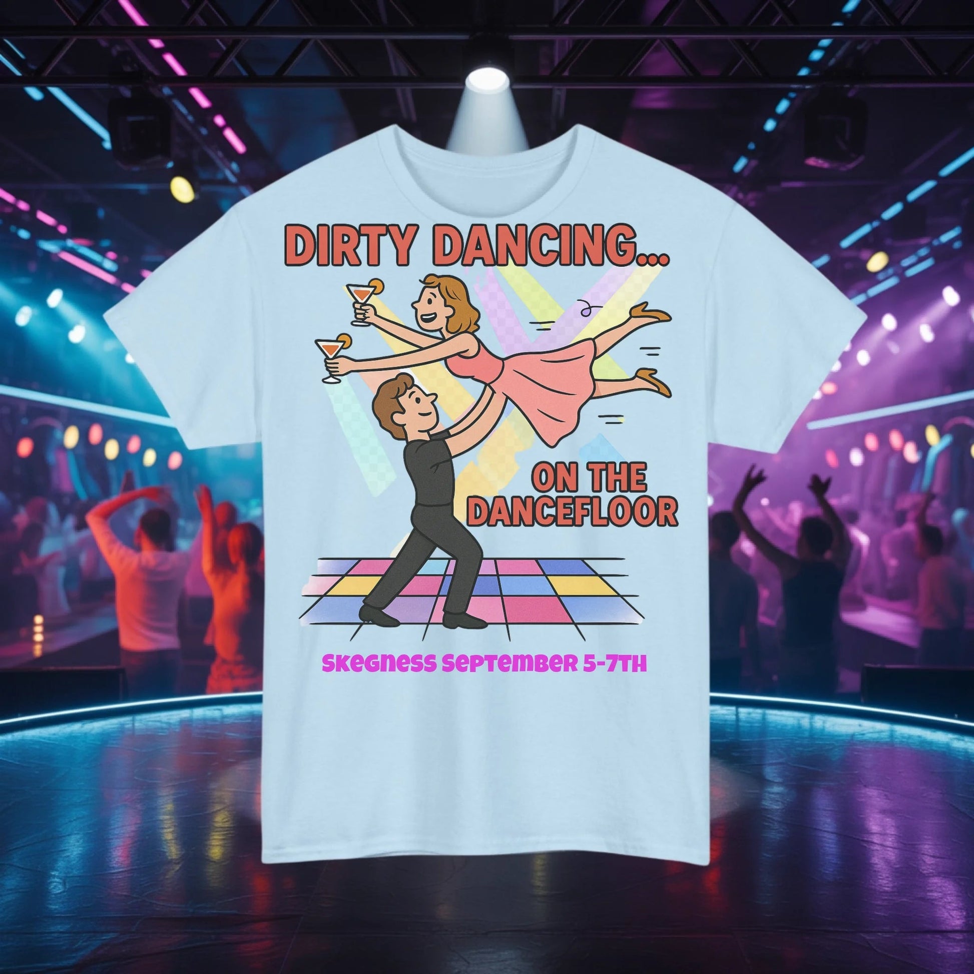 Dirty Dancing - Adult Weekender Front and Back Personalised Unisex Heavy T-Shirt 80s - Adult Weekender