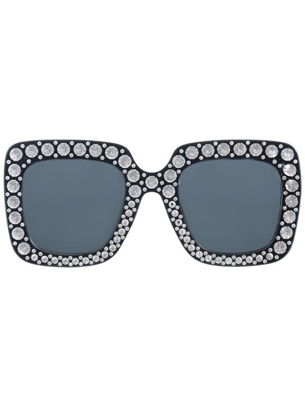 Disco Jewelled Specs, Black - Adult Weekender