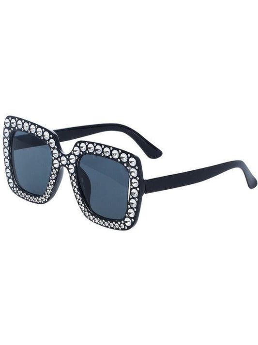 Disco Jewelled Specs, Black - Adult Weekender