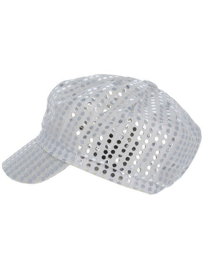 Disco Sequin Hat, Silver - Adult Weekender