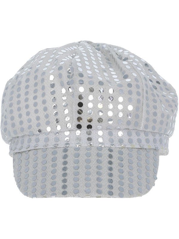 Disco Sequin Hat, Silver - Adult Weekender