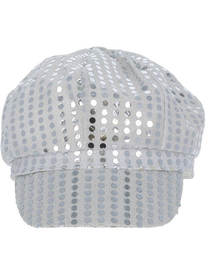 Disco Sequin Hat, Silver - Adult Weekender