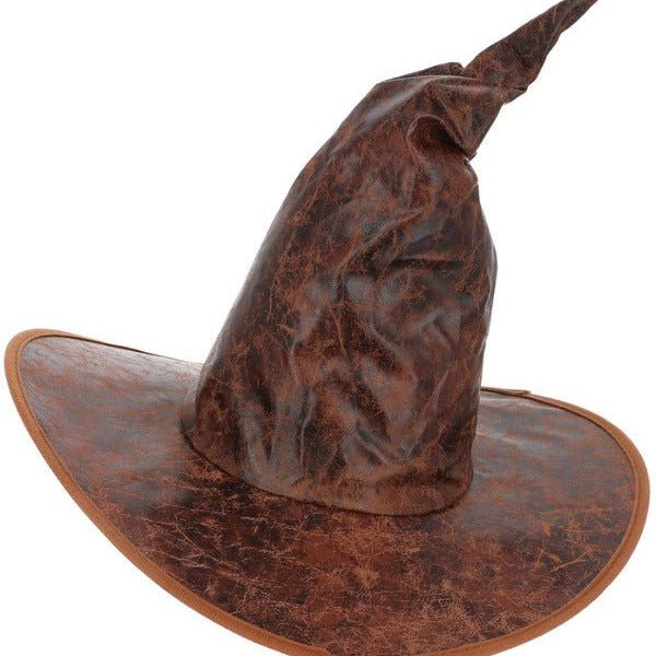 Distressed Mock Leather Wizard Hat - Adult Weekender