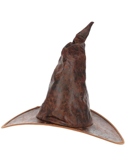 Distressed Mock Leather Wizard Hat - Adult Weekender