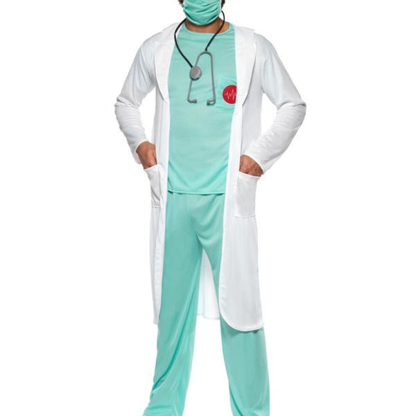 Doctor Costume, Green - Adult Weekender
