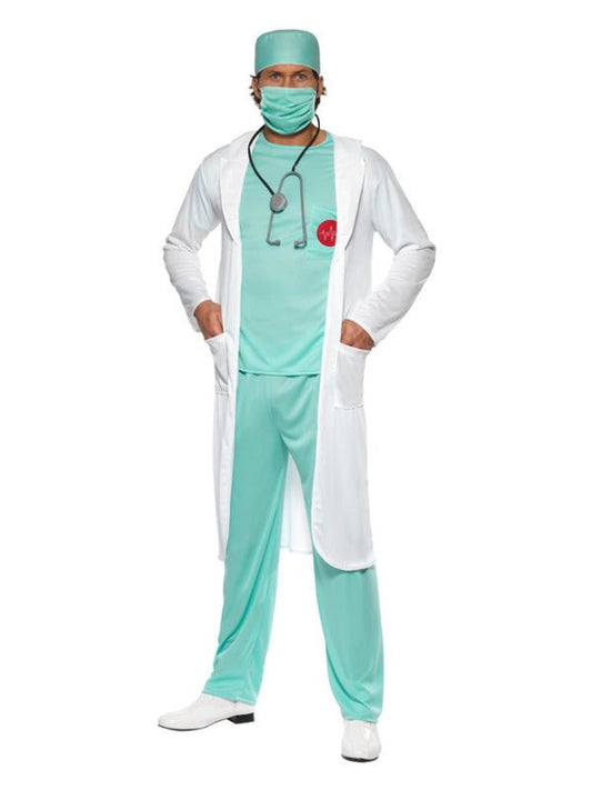 Doctor Costume, Green - Adult Weekender