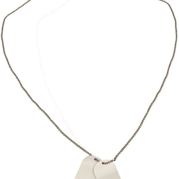 Dogtags on Chain, Silver - Adult Weekender