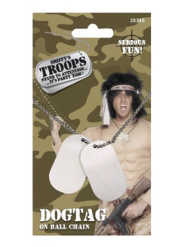 Dogtags on Chain, Silver - Adult Weekender