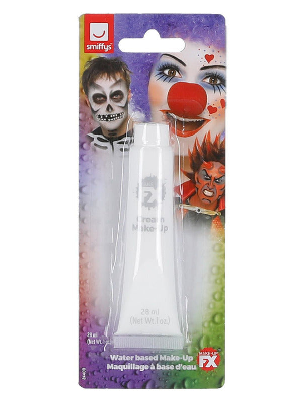 Smiffys Make-Up FX, Aqua Cream Make-Up, White