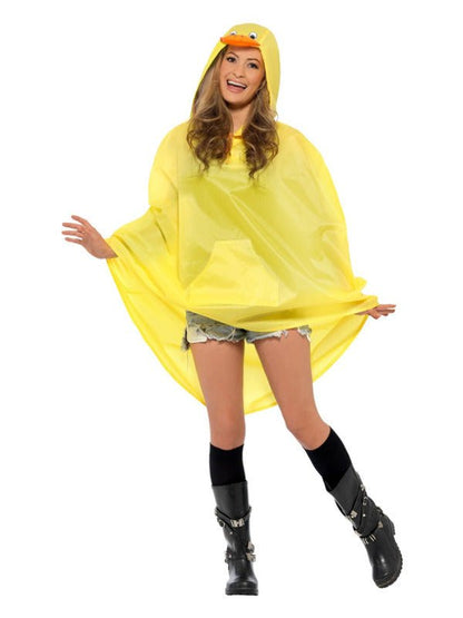 Duck Party Poncho, Yellow - Adult Weekender