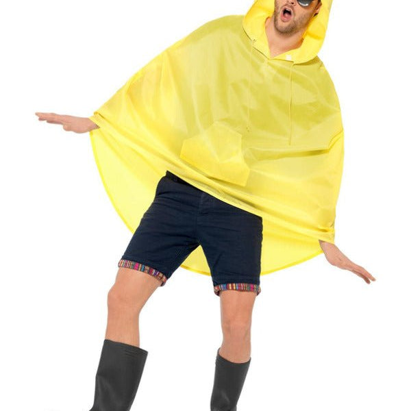 Duck Party Poncho, Yellow - Adult Weekender