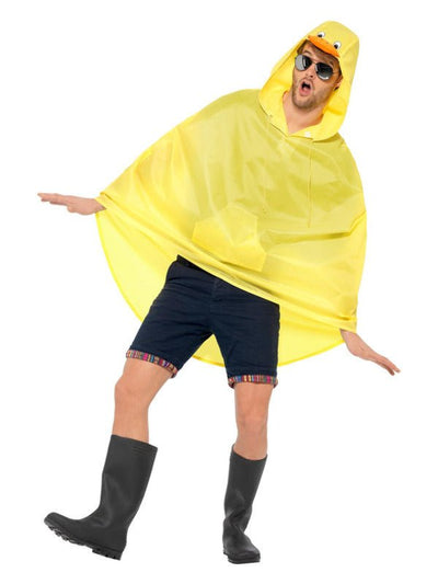 Duck Party Poncho, Yellow - Adult Weekender