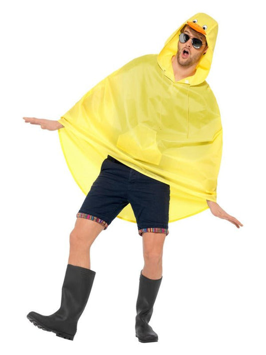 Duck Party Poncho, Yellow - Adult Weekender