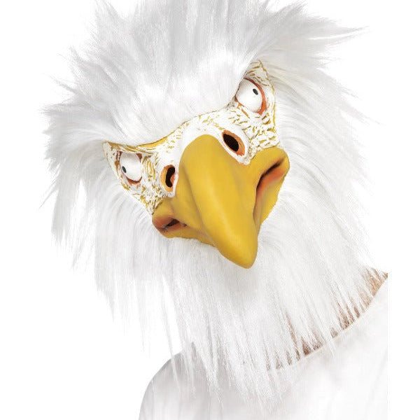 Eagle Mask, Full Overhead, White - Adult Weekender