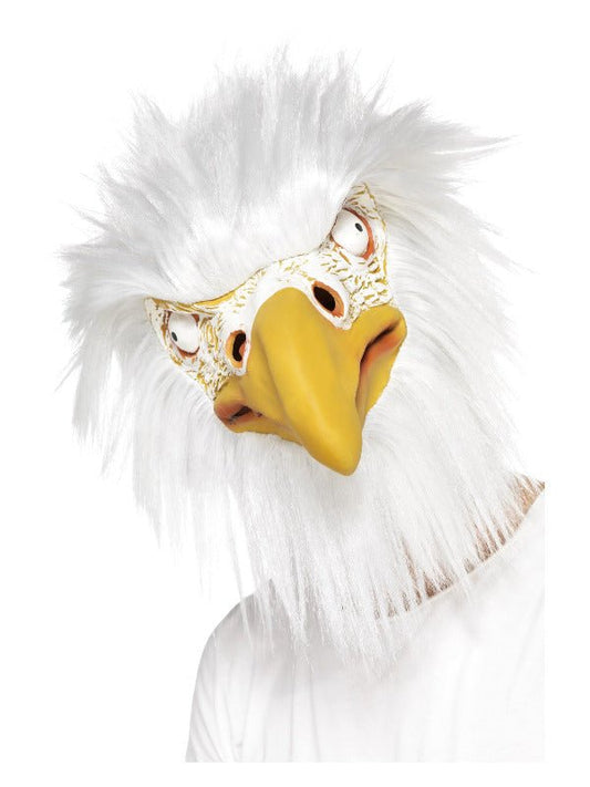 Eagle Mask, Full Overhead, White - Adult Weekender