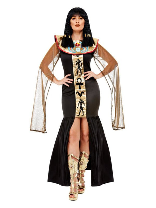 Egyptian Goddess Costume, Black - Adult Weekender
