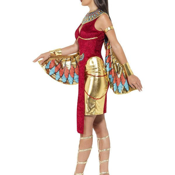 Egyptian Goddess Costume, Red - Adult Weekender