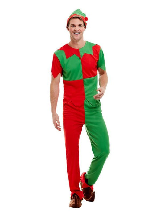 Elf Costume, Green & Red - Adult Weekender