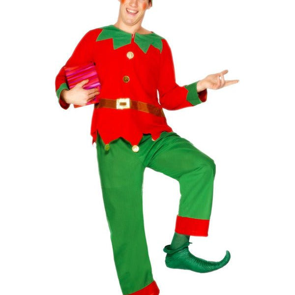 Elf Costume, Red & Green - Adult Weekender