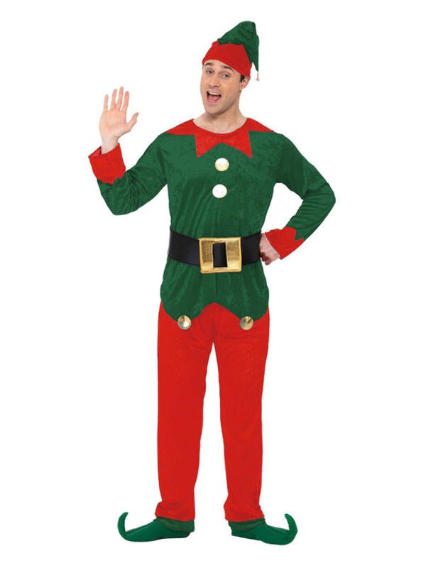 Elf Costume, Red &amp; Green - Adult Weekender