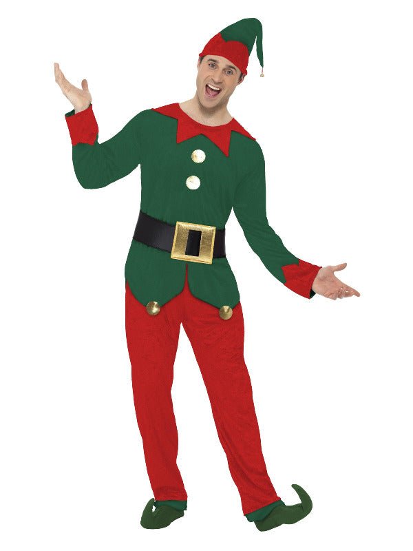 Elf Costume, Red &amp; Green - Adult Weekender