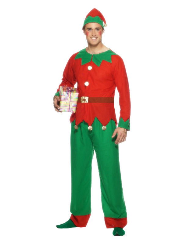 Elf Costume, Red &amp; Green - Adult Weekender