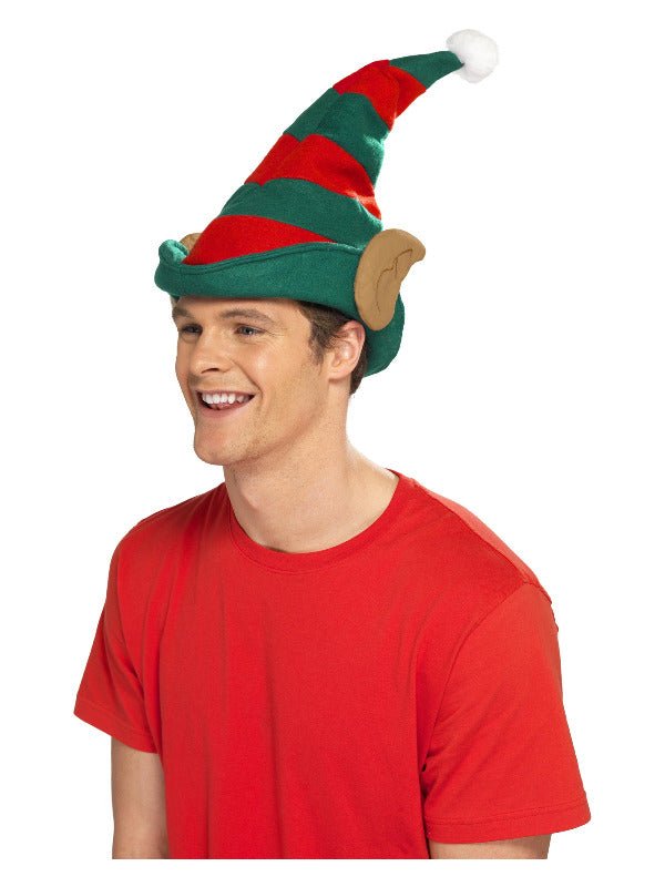 Elf Hat, Red &amp; Green - Adult Weekender
