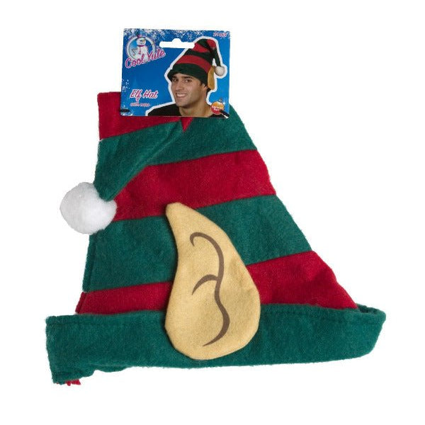 Elf Hat, Red & Green - Adult Weekender