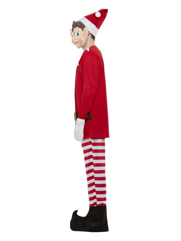 Elves Behavin' Badly Mens Elf Costume, Red &amp; White - Adult Weekender
