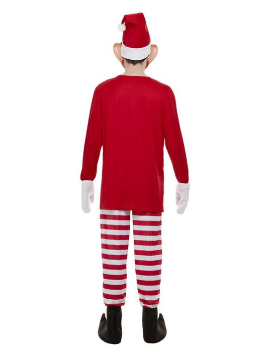 Elves Behavin' Badly Mens Elf Costume, Red &amp; White - Adult Weekender