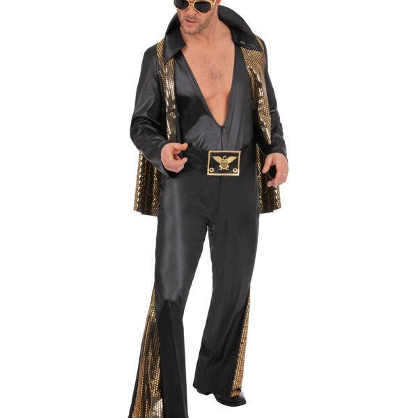 Elvis Black Jumpsuit - Adult Weekender