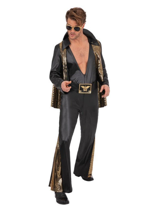 Elvis Black Jumpsuit - Adult Weekender